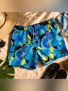 Maui and Sons Tropical Floral Swim Trunks 3XL